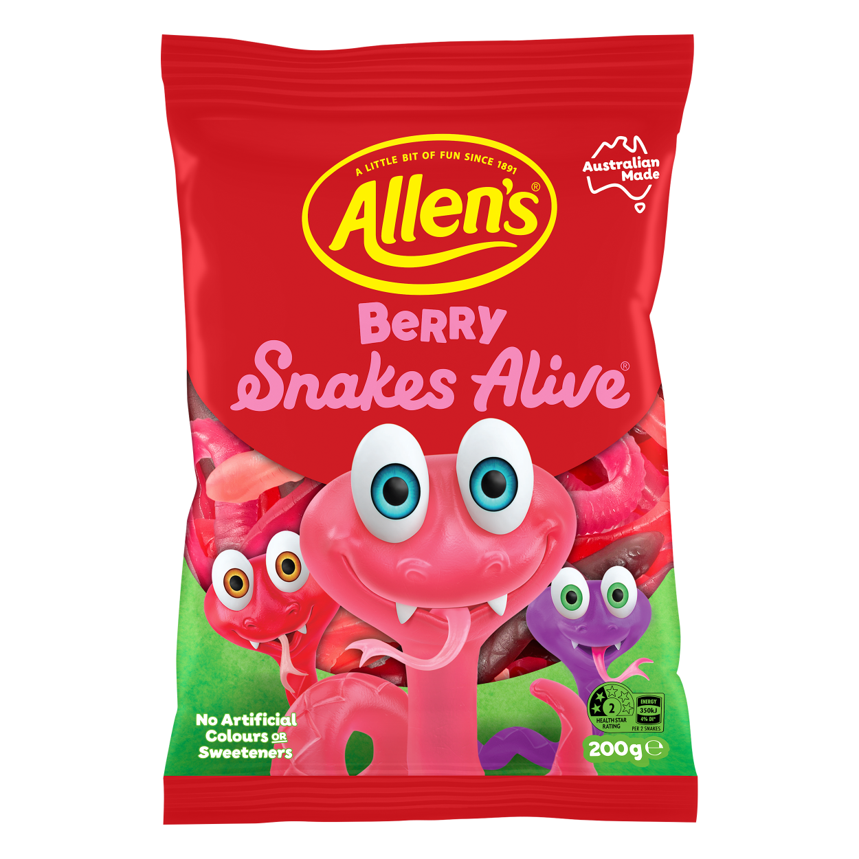 Allen's Berry Snakes Alive – Allen's Lollies