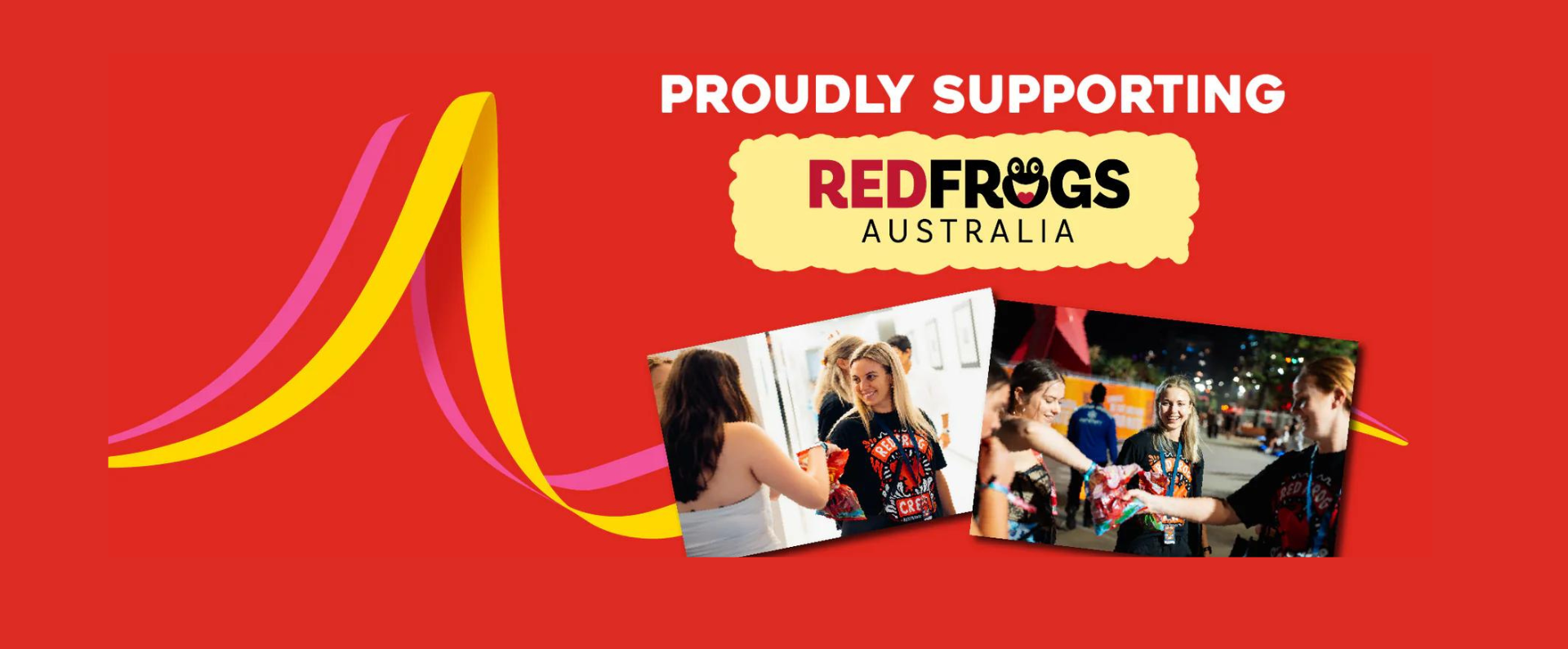 Red frogs page banner